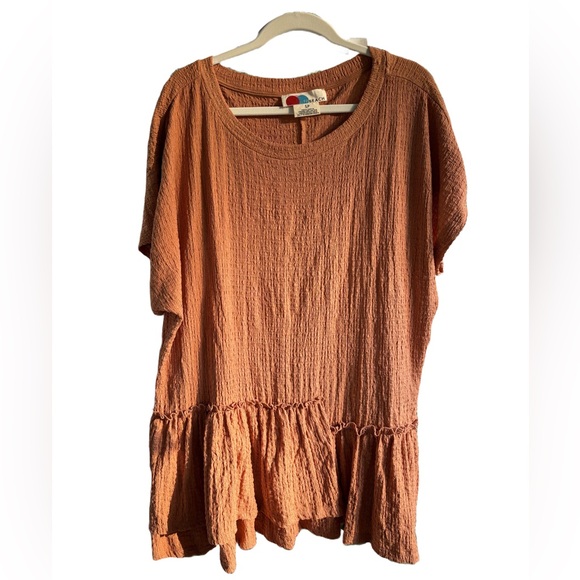 Free People Beach Orange Dress/ Coverup - Picture 1 of 1